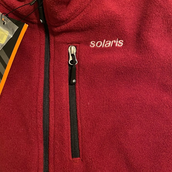 NWT Solaris Fleece Vest Full zip up Pockets Outdoors Hiking 200S weight fleece - Picture 15 of 15